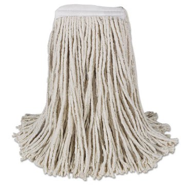 Boardwalk® Mop Head, Cotton, Cut-end, White, 4-ply, #16 Band, 12-carton freeshipping - TVN Wholesale